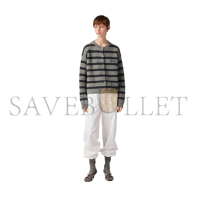 MIU MIU SHETLAND KNIT CARDIGAN MMF899 MIU MIU SHETLAND KNIT CARDIGAN MMF899